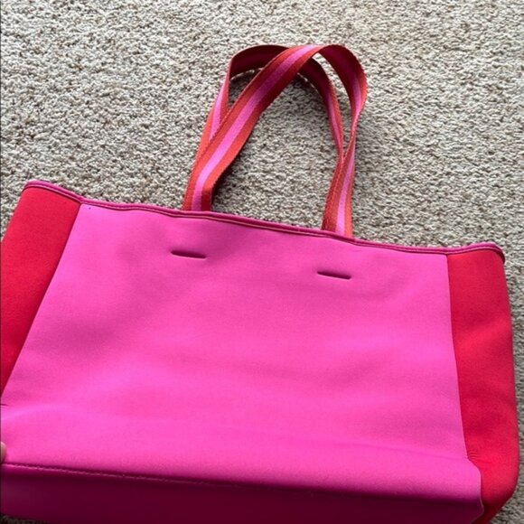 Summersalt neoprene Stylish Pink and Red Womens Tote Bag - Picture 1 of 5